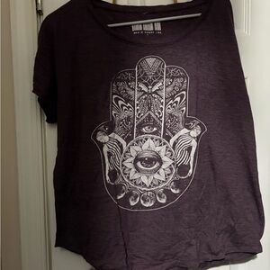 Purple Graphic Women's Top